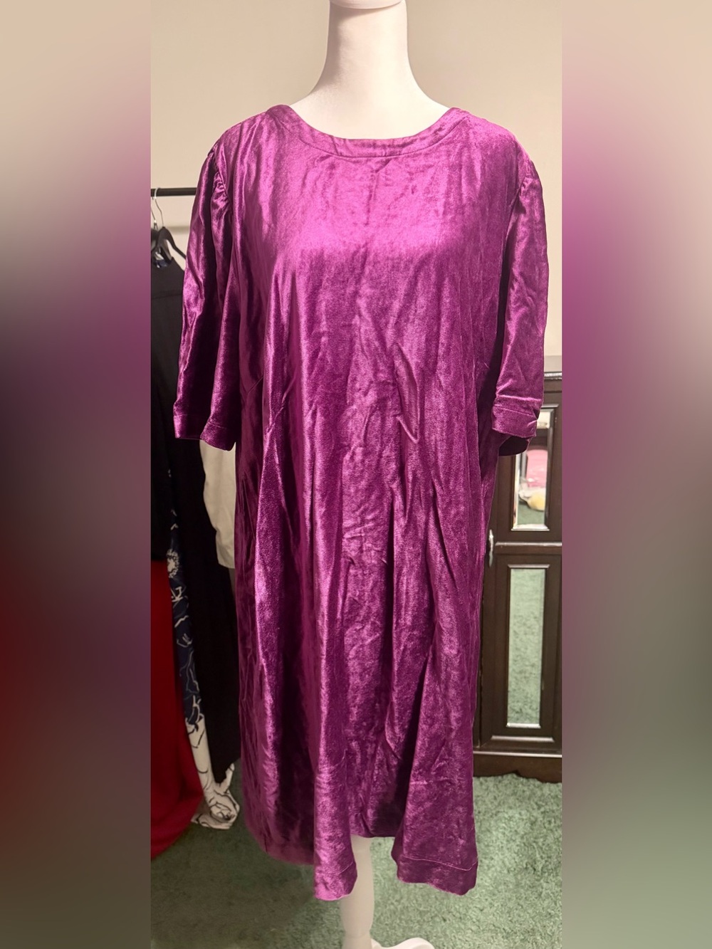J. Jill Purple Velvet Maxi Dress